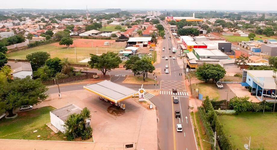 Vista aérea do Jardim Itatiaia