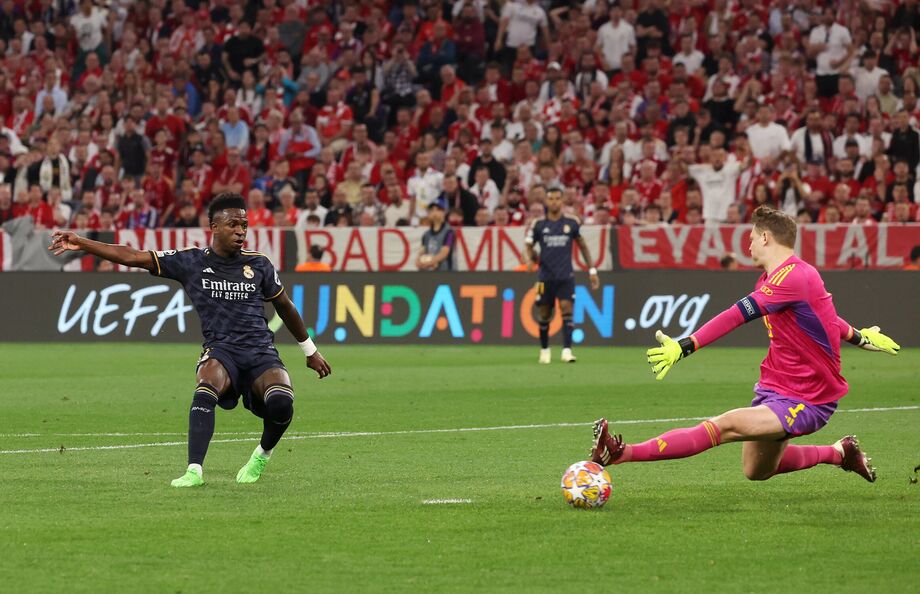 Vinícius Júnior abafa superioridade do Bayern e dá empate ao Real na briga pela vaga na final