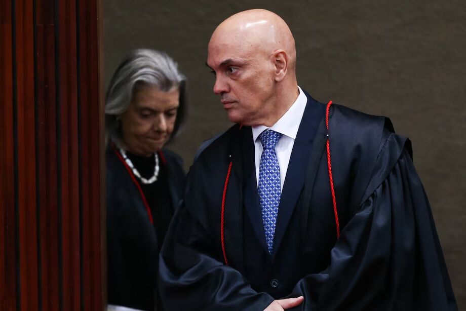 Alexandre de Moraes, presidente do TSE, e Cármen Lúcia, vice-presidente da Corte.