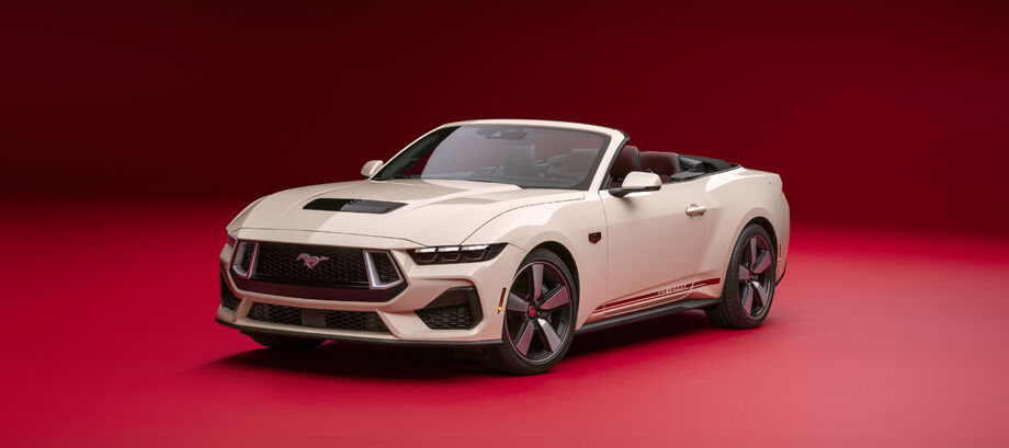 A edição limitada de 60º aniversário do Mustang tem como base o modelo GT Premium 2025