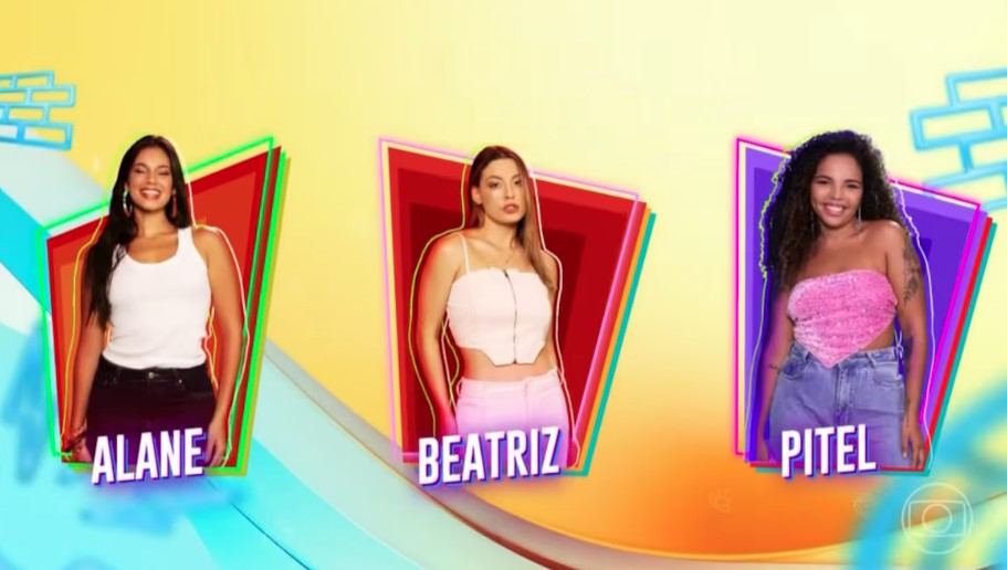 Alane, Beatriz e Pitel estão no Paredão desta semana no BBB 24