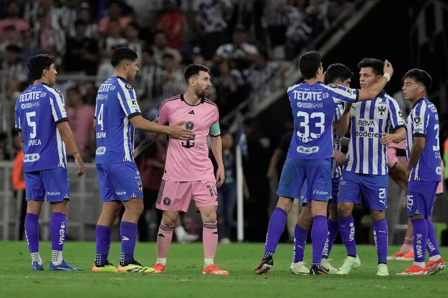 Inter Miami, de Messi, foi eliminado nas quartas de final Copa dos Campeões da Concacaf após duas derrotas para o Monterrey, do México.