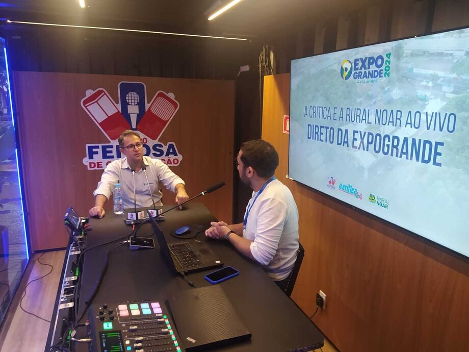 O presidente Guilherme Bumlai em entrevista ao jornal A Crítica
