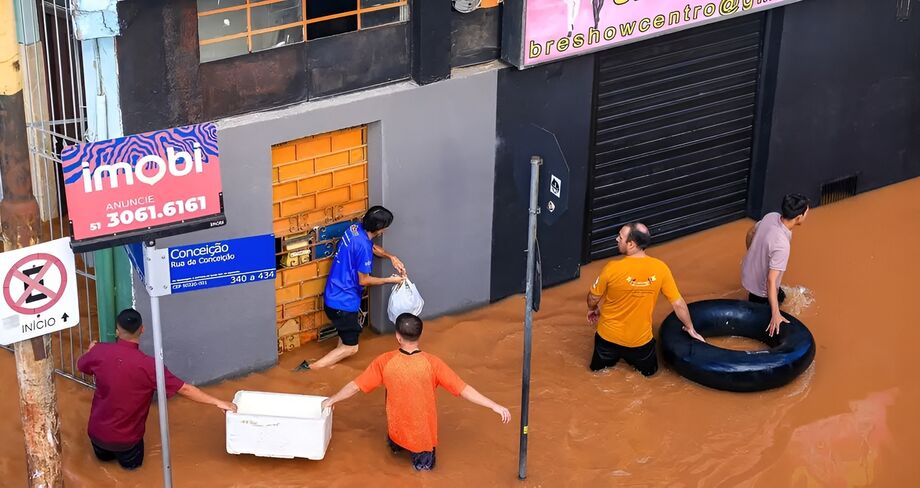 Quase 95% da atividade econômica do RS foi afetada por enchentes