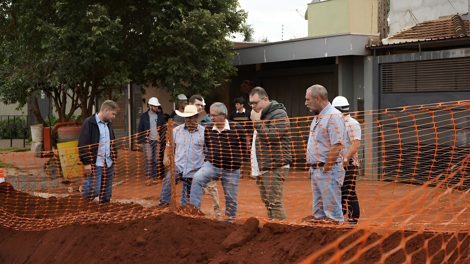 Equipe visitou as obras na manhã desta quarta-feira (15/5) em Dourados e nos distritos