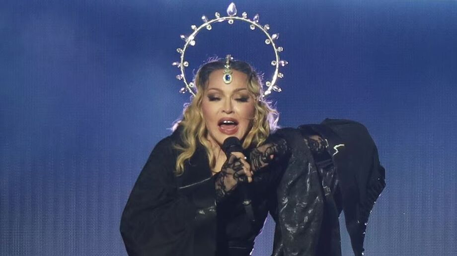 Madonna no show em Copacabana, no Rio, no sábado (4)