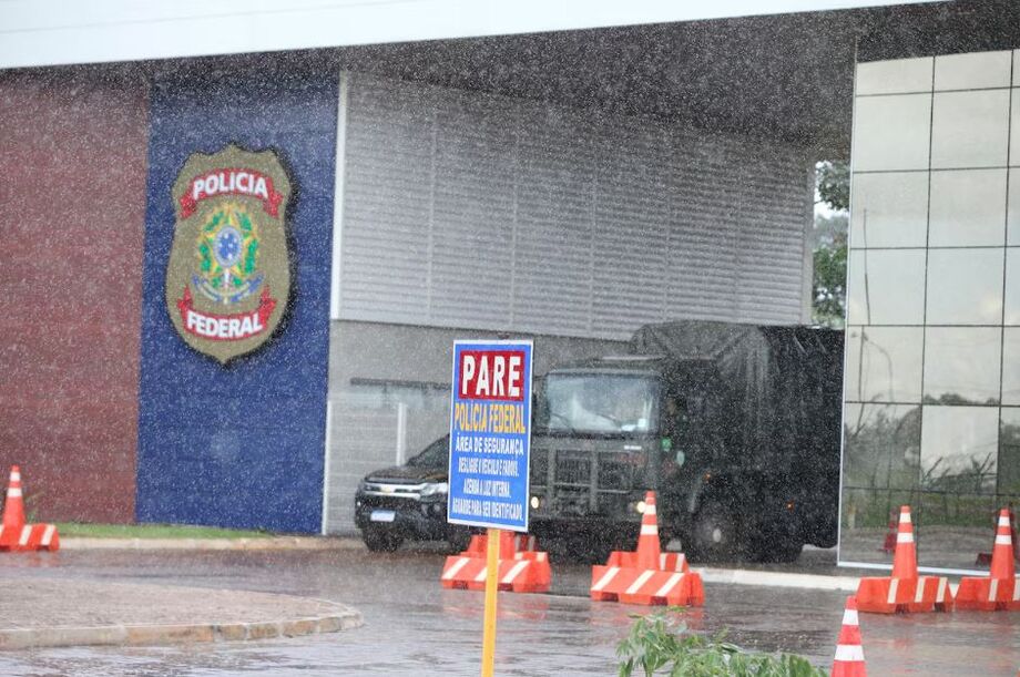 Fachada da Academia da Polícia Federal