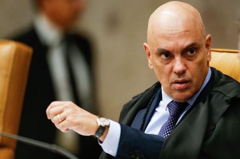 O ministro Alexandre de Moraes, do Supremo Tribunal Federal (STF), durante sessão plenária