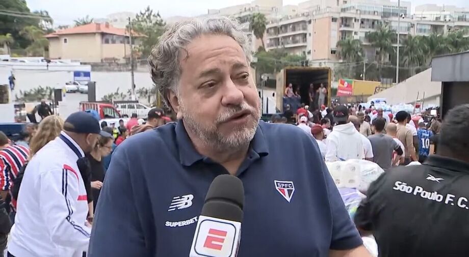 O presidente do São Paulo, Júlio Casares