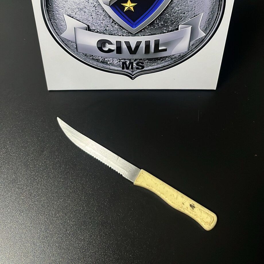 Faca usada no crime