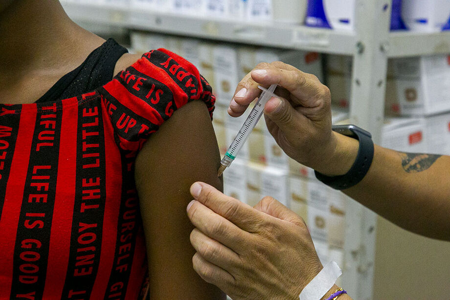 Vacinação contra a gripe em Corumbá