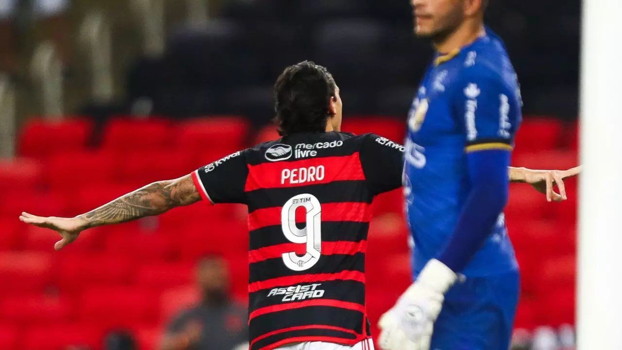 Pedro foi o autor do gol da vitória