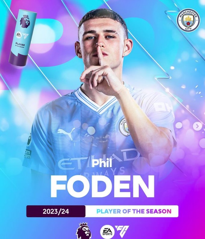 Jogador do Manchester City, Phil Foden, 23