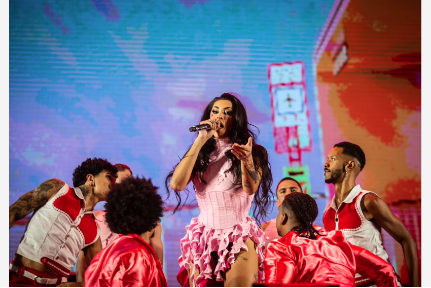 Show da cantora Pabllo Vittar durante a Virada Cultural 2024