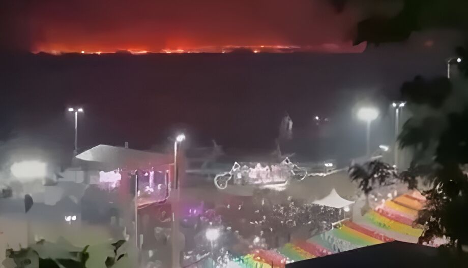 Fogo se alastra no Pantanal enquanto cidade de Corumbá celebra festa de São João