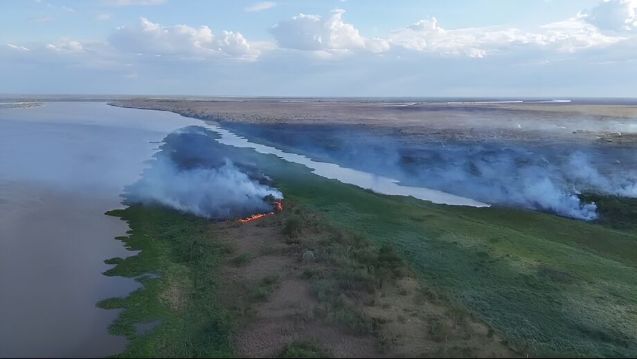 Pantanal tem algumas regiões pegando fogo