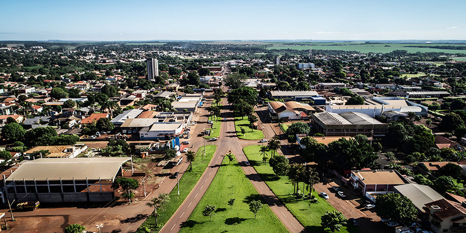 Vista aérea da cidade de Maracaju