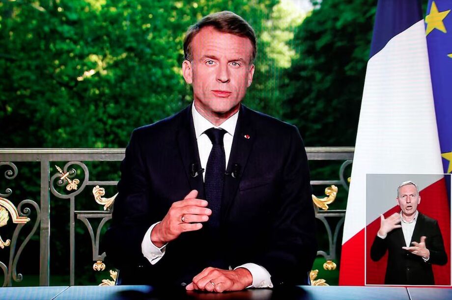 O presidente da França, Emmanuel Macron