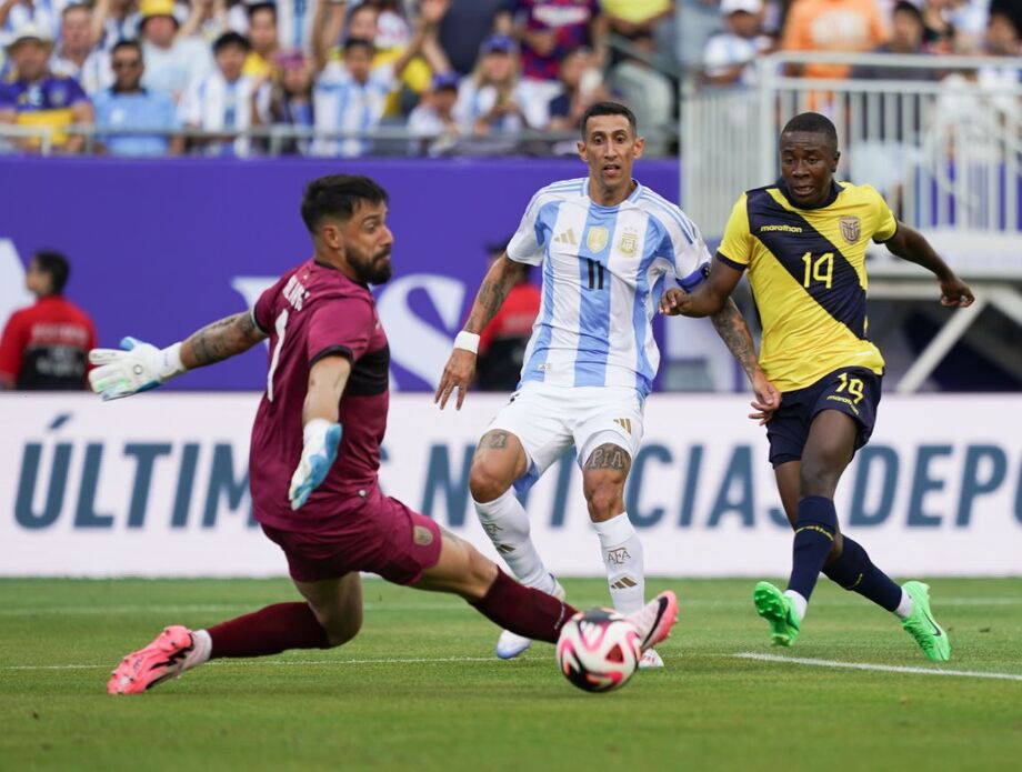 Di María marca, Messi reaparece, e Argentina bate o Equador em amistoso para Copa América