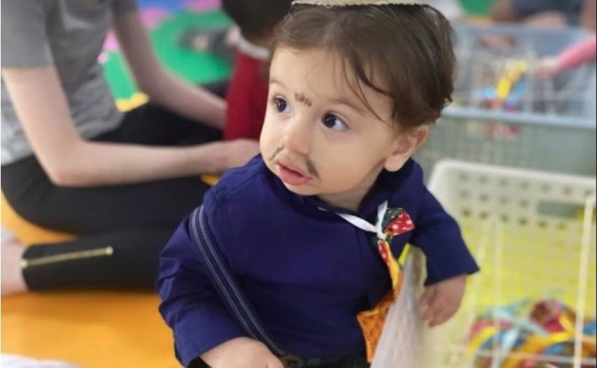 Luca aproveitou a primeira festa junina
