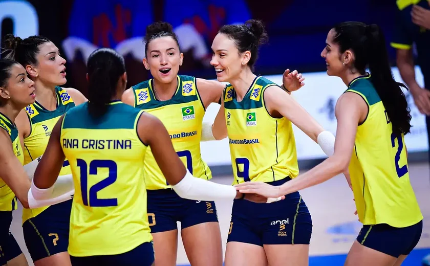 Brasil exalta 'energia em quadra' para manter invencibilidade na Liga das Nações de vôlei
