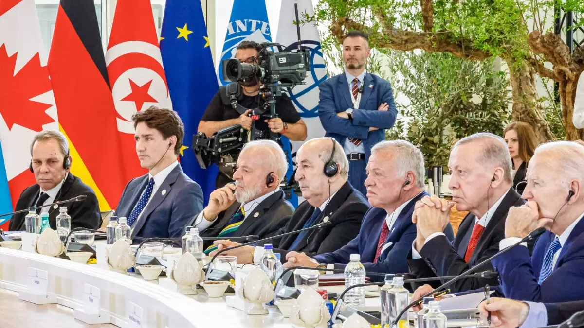 Presidente Lula, durante reunião do G7