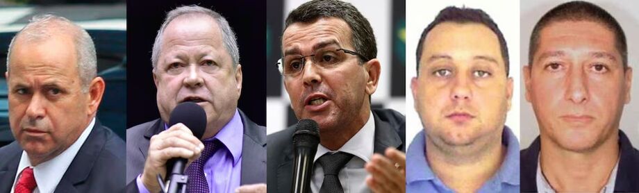 Domingos Brazão Marcos Arcoverde, Chiquinho Brazão Mario Agra / Câmara dos Deputados, Rivaldo Barbosa Marcos Arcoverde/Estadão, Elcio Queiroz Tribunal de Justiça do Rio de Janeiro