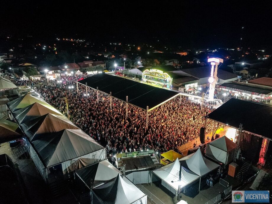 Vicentina comemora seu aniversário com grandes shows