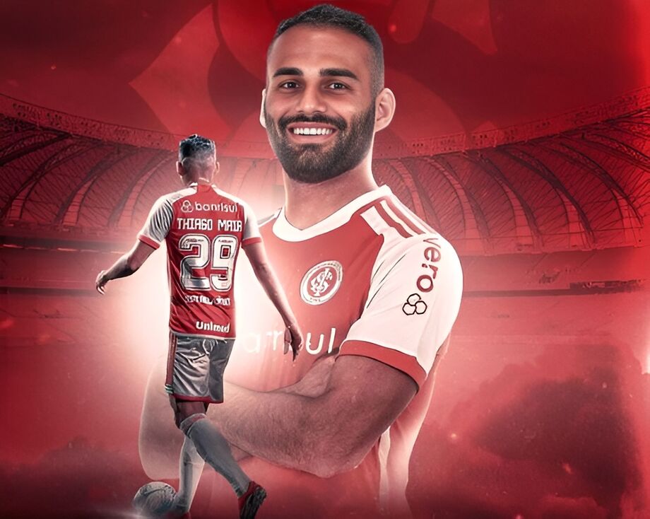 O volante Thiago Maia