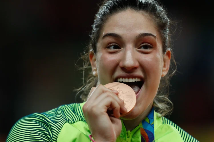 A judoca Mayra Aguiar é uma das representantes do Brasil nas Olimpíadas 2024
