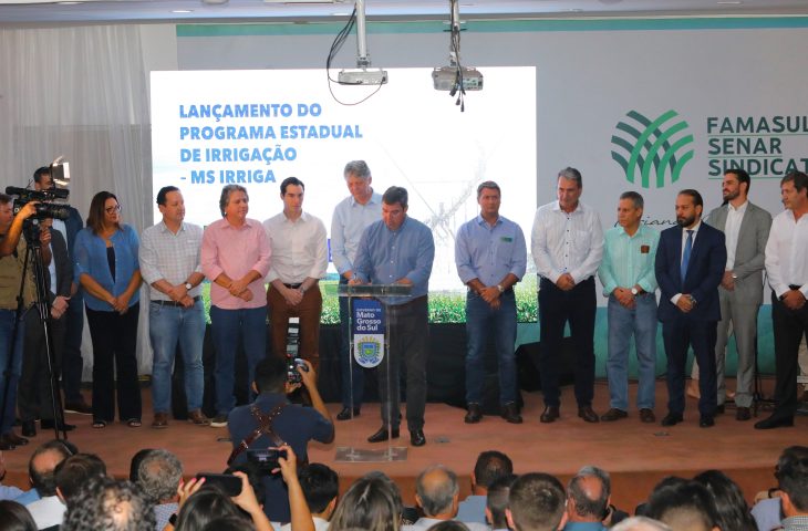 O governador Eduardo Riedel lançou o 'MS Irriga'