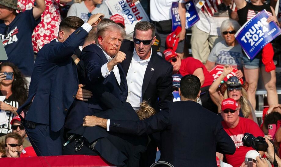 O ex-presidente Donald Trump foi retirado de comício na Pensilvânia, nos Estados Unidos, após disparos serem ouvidos.