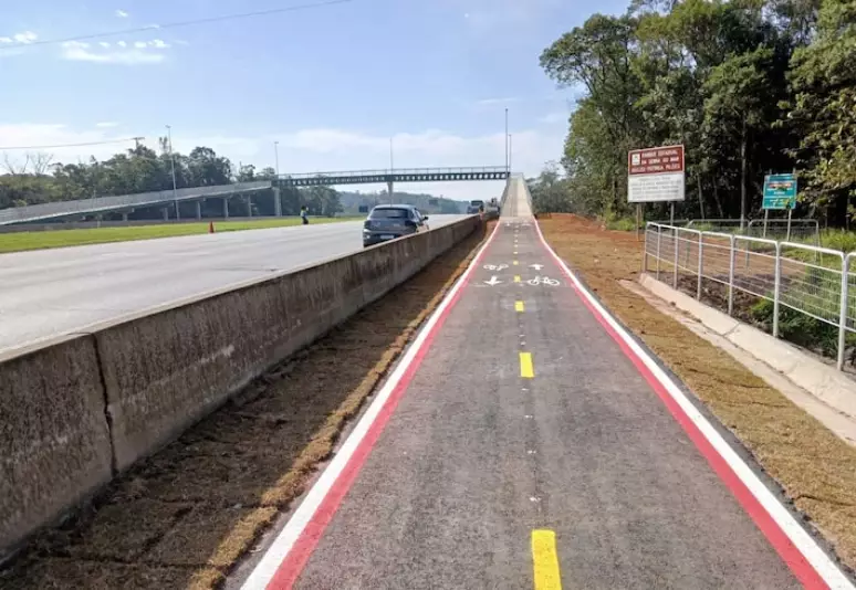 Rodovia dos Imigrantes tem novo trecho de ciclovia