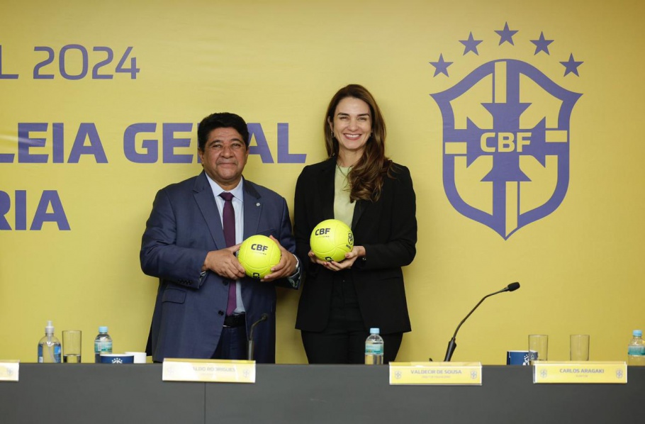 Presidente Ednaldo Rodrigues e Michelle Ramalho