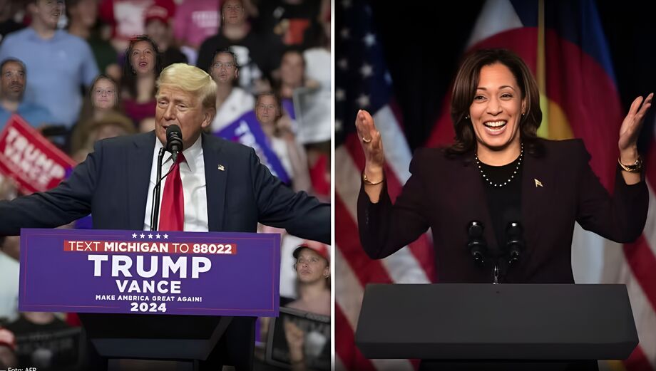 Trump e Kamala