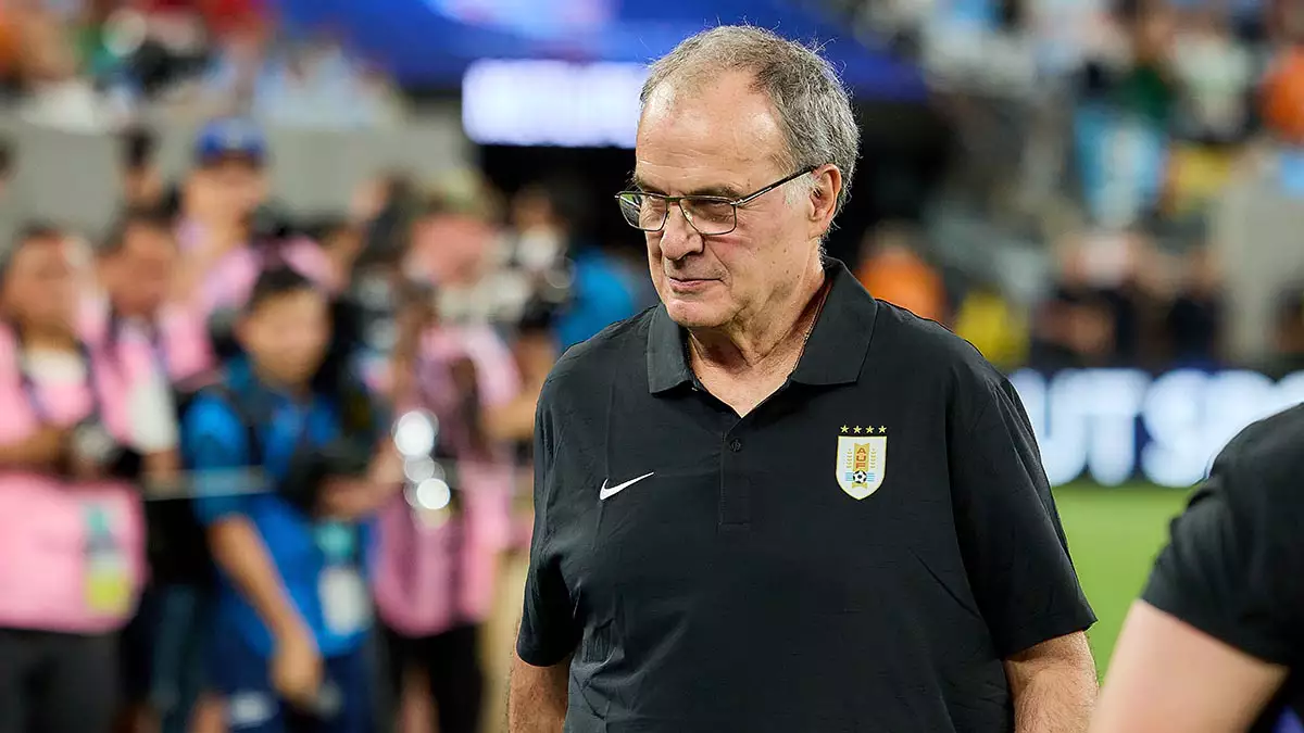 Marcelo Bielsa, técnico da seleção do Uruguai