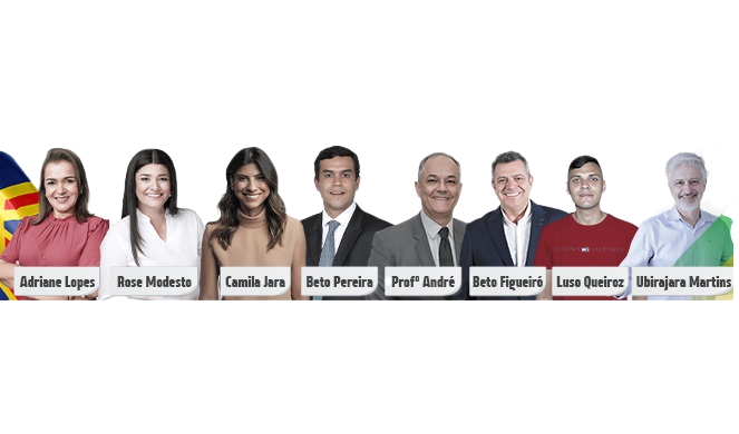 Os candidatos à Prefeitura de Campo Grande nas eleições de 2024 são: Adriane Lopes, Rose Modesto, Camila Jara, Beto Pereira, Prof. André, Beto Figueiró, Luso Queiroz e Ubirajara Martins.