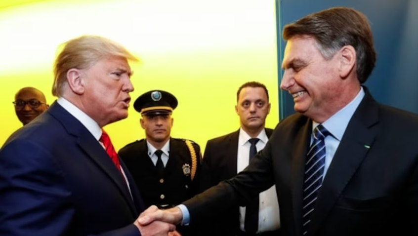 Jair Bolsonaro é aliado de Donald Trump e prestou solidariedade ao norte-americano.