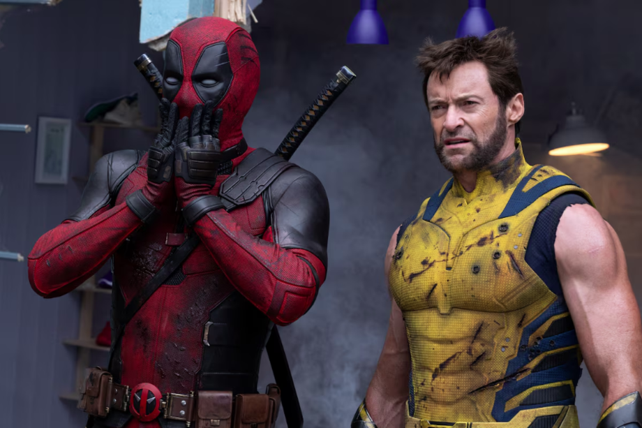 Ryan Reynolds (Deadpool/Wade Wilson) e Hugh Jackman (Wolverine/Logan) em 'Deadpool & Wolverine'.