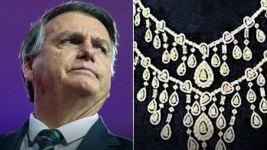 Ex-presidente Jair Bolsonaro e joias sauditas que ele ganhou durante seu mandato