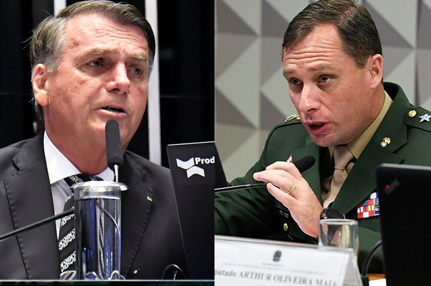 Bolsonaro respondeu com 'selva' mensagem de Mauro Cid sobre leilão de joias