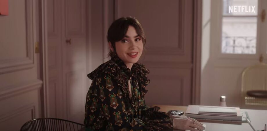 Lily Collins na quarta temporada de 'Emily em Paris'