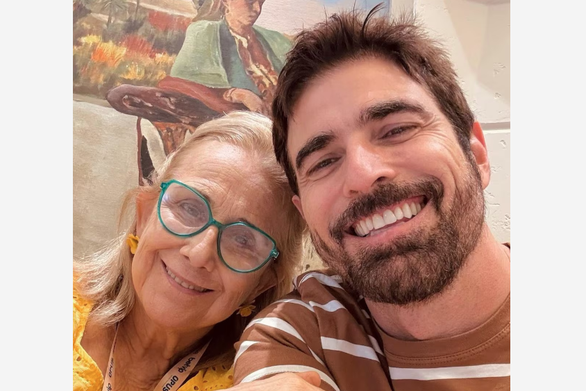 Reynaldo Gianecchini e a mãe, Heloisa Helena Gianecchini