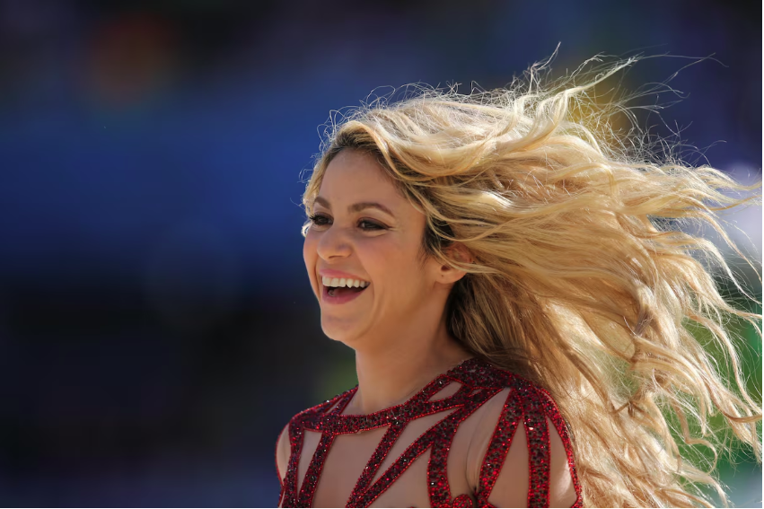Shakira se apresentou na final da Copa do Mundo do Brasil, em 2014.