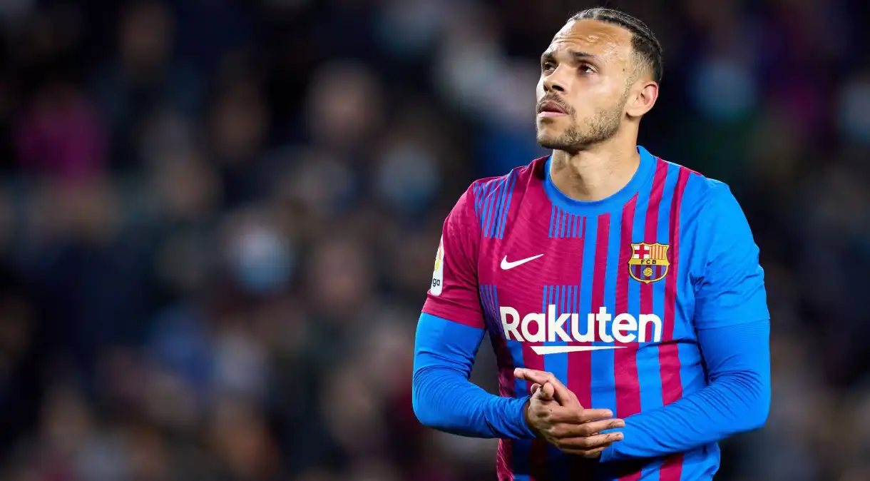 Braithwaite em jogo do Barcelona