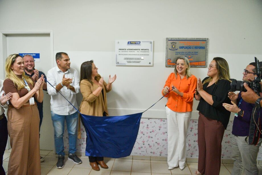A prefeita Adriane Lopes inaugura o Pronto Atendimento Infantil 24 horas, localizado no Centro Regional de Saúde do Tiradentes