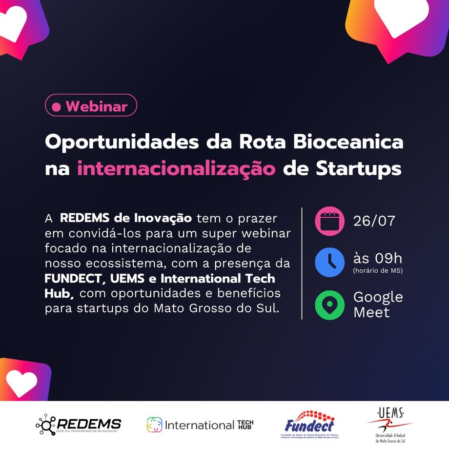 Webinar explora oportunidades da Rota Bioceânica para internacionalização de startups