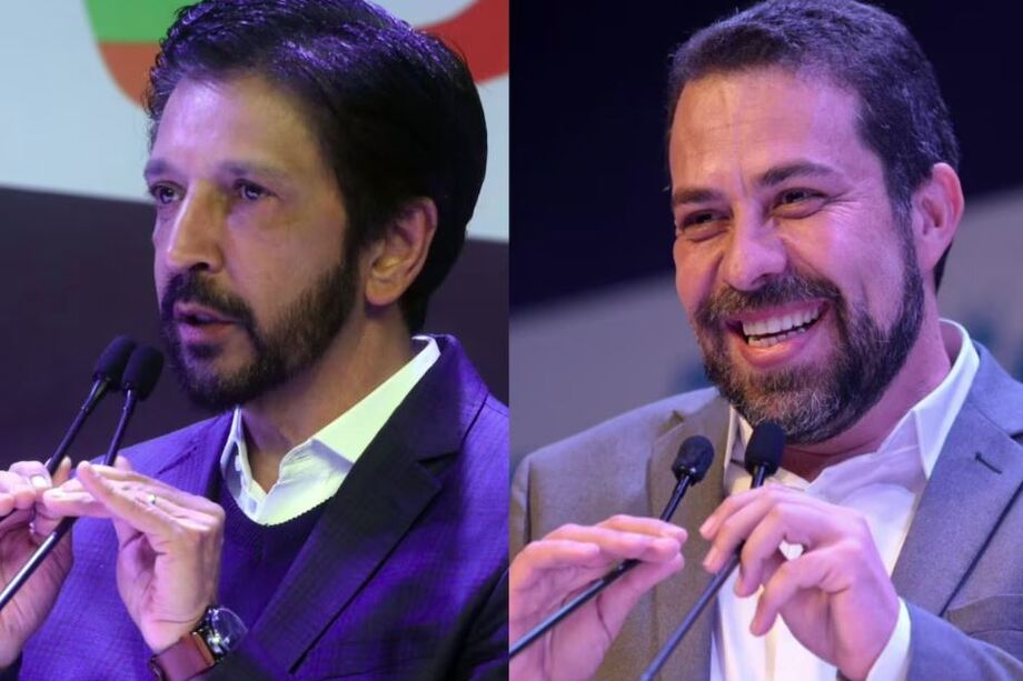 O prefeito Ricardo Nunes (MDB) e o deputado federal Guilherme Boulos (PSOL) são candidatos à Prefeitura de São Paulo