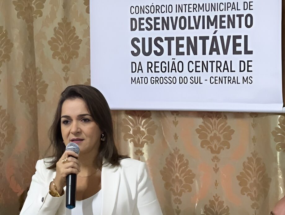 A presidente do Consórcio Central MS e prefeita de Campo Grande, Adriane Lopes.