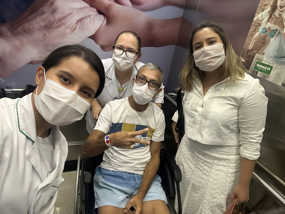 Sérgio deixou o Hospital da Unimed Campo Grande há duas semanas, com uma nova perspectiva de vida e planos para aproveitar mais tempo com seus filhos.